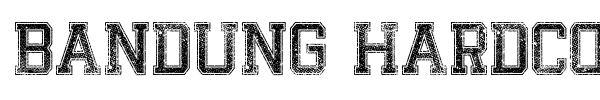 Bandung Hardcore GP font preview